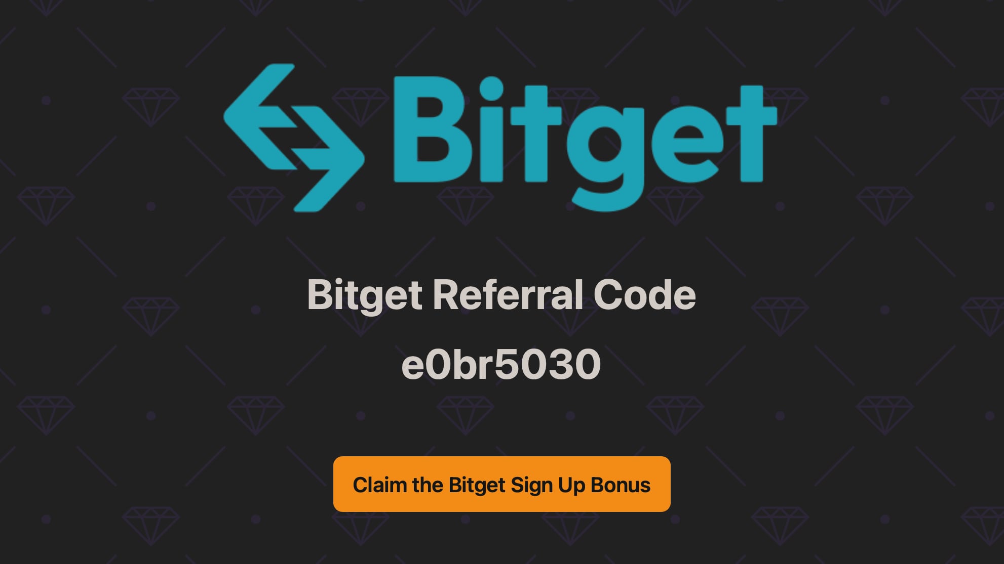 Bitget Referral Code e0br5030