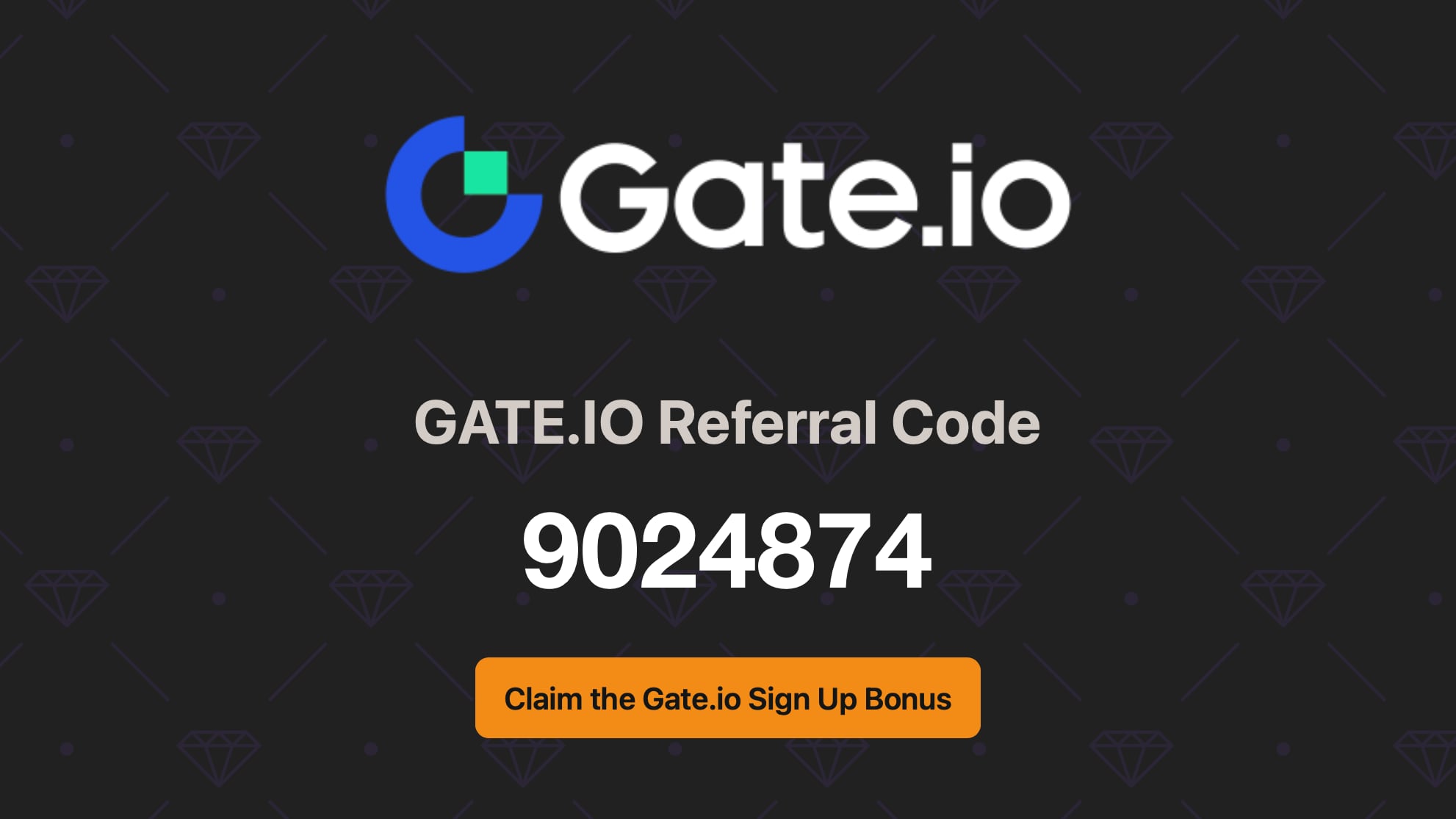 Gate.io Referral Code 9024874