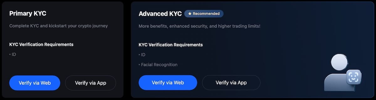 MEXC KYC Types